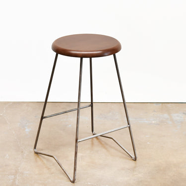 Gingko Nelson Mid-Century 25 in. Counter Stool - Set of 2 Counter Stool Gingko Medium Walnut